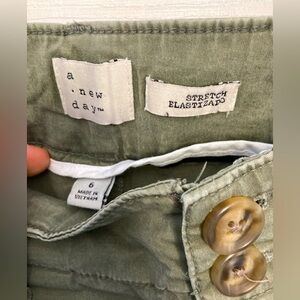 A New Day Olive Green Stretch Pants